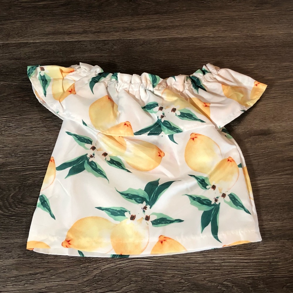 Off-Shoulder Lemon Top